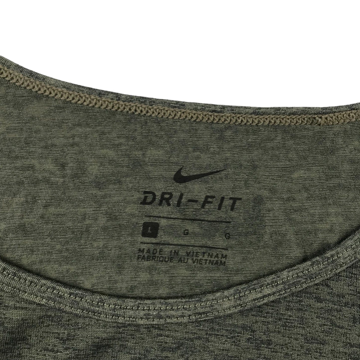 Nike T-shirt Size Women L Dark Grey Slightly Cropped Sporty Tee
