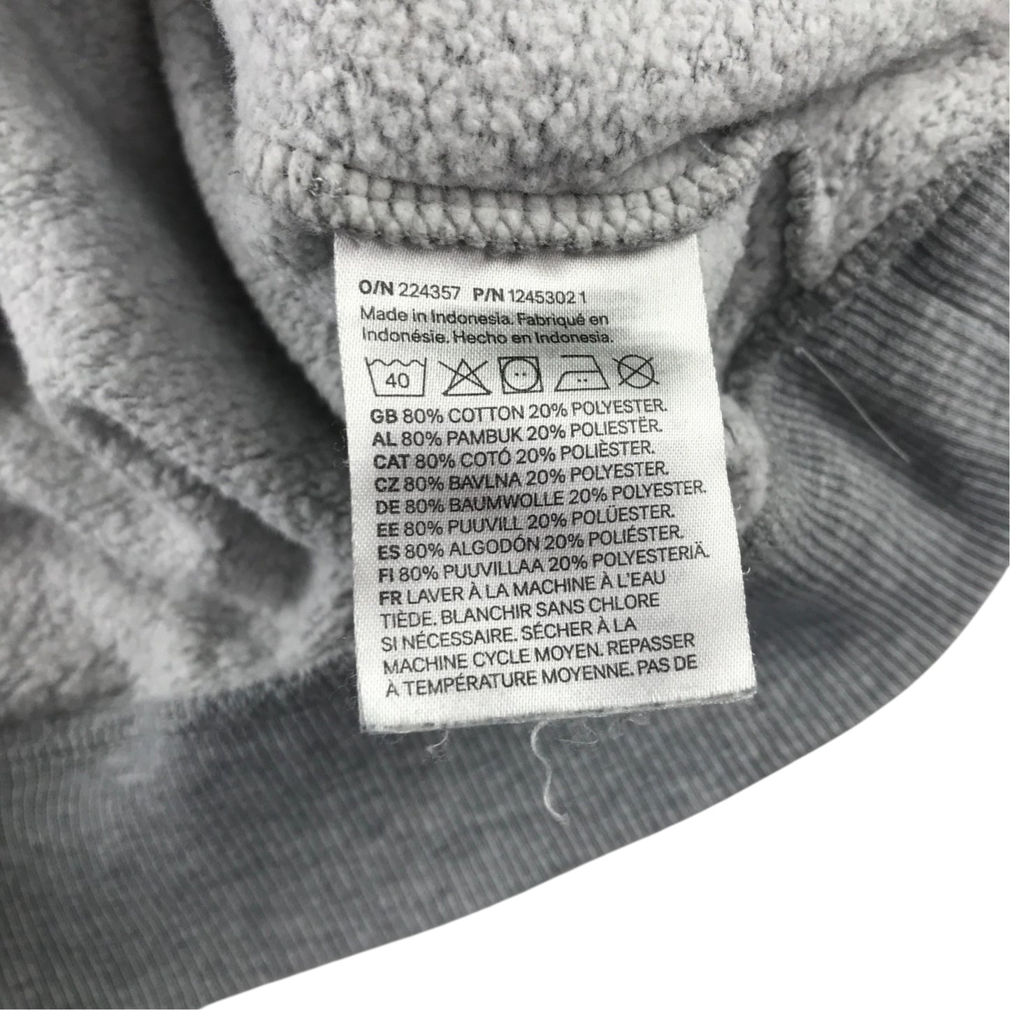 H&M 7-8 years grey jumper cotton polyester