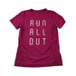 Nike Sports Top Size Women S Pink Short Sleeve Run All Out