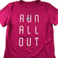 Nike Sports Top Size Women S Pink Short Sleeve Run All Out