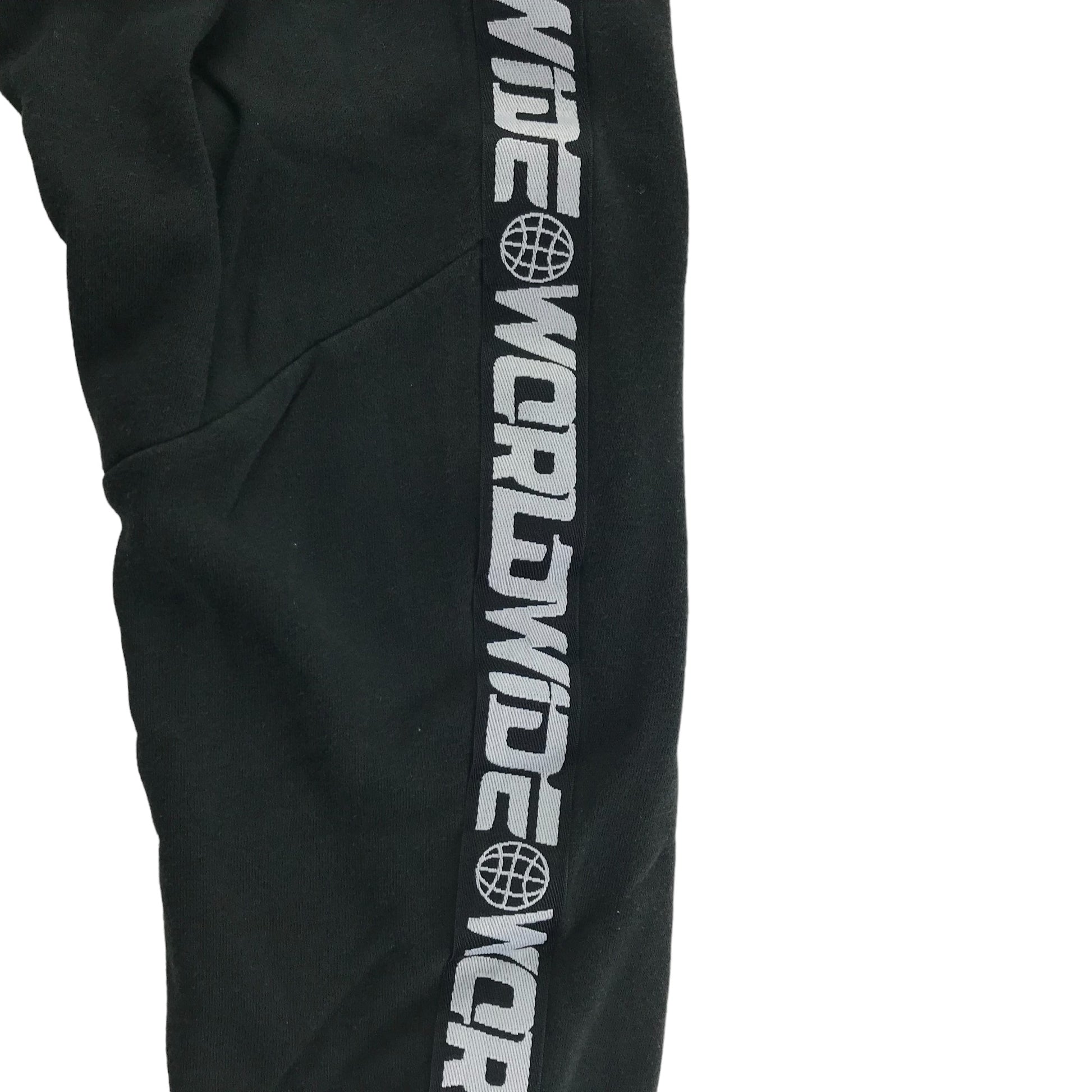 H&M Jogger Age 12 Black Worldwide Graphic – ApparelXchange CIC