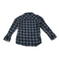 The Light House shirt 5-6 years navy with yellow checked pattern logo cotton