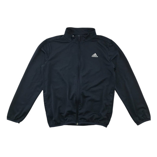 Adidas Sweatshirt Age 9 Navy Full zipper Tracksuit top