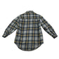 Next shirt 5-6 years grey with yellow checked pattern fluffy inside