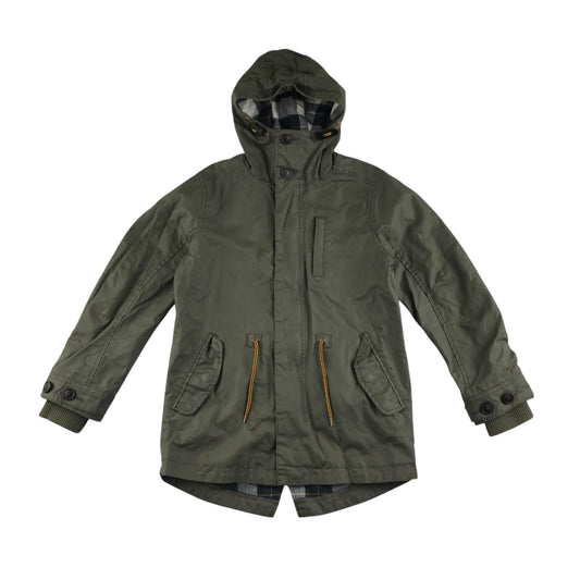 Next jacket 8-9 years khaki green light parka cotton