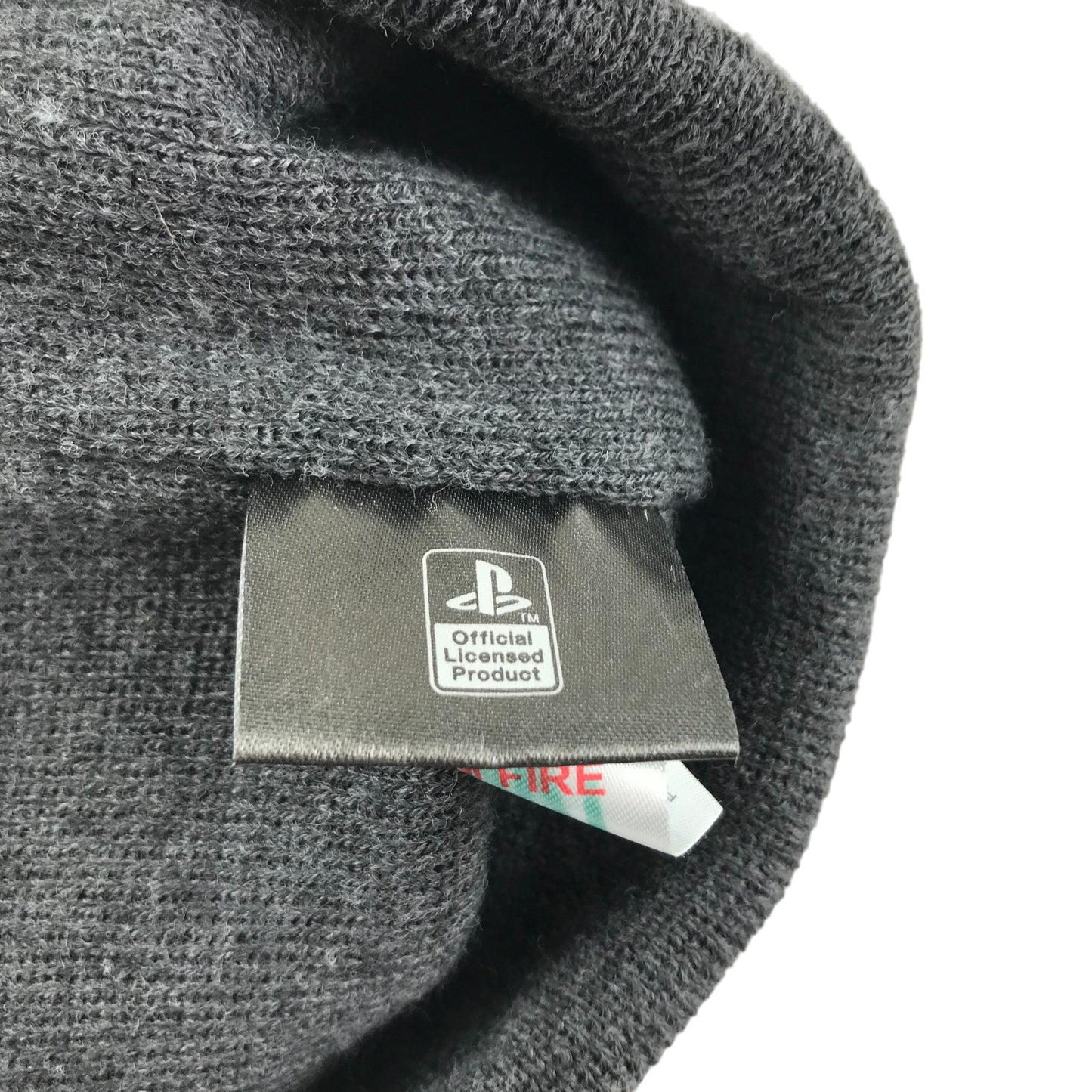 PlayStation Beanie ONE SIZE Grey Plain with Logo