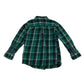 Primark shirt 6-7 years green with navy checked pattern cotton