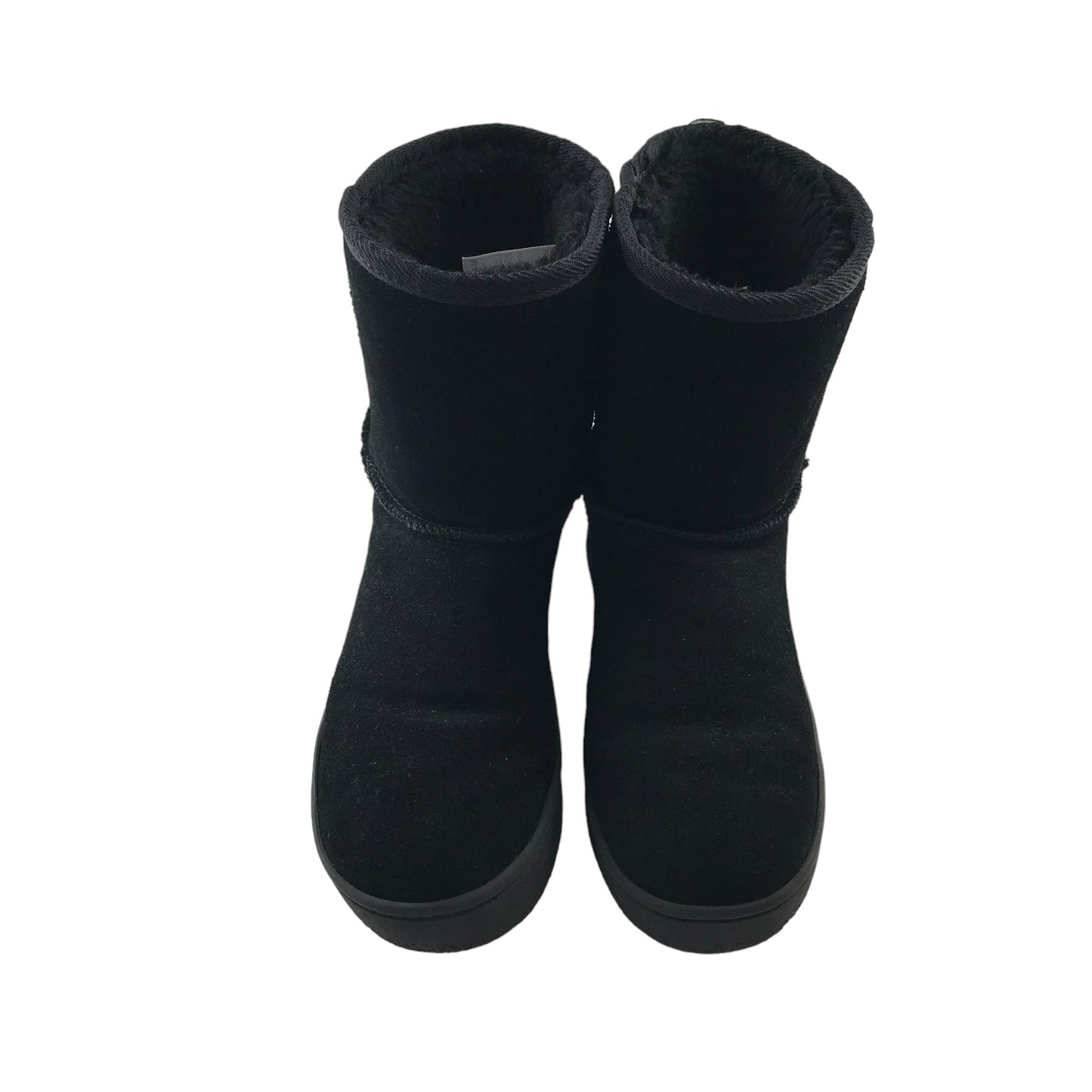 Tu boots shoe size 5 black suede with fleece lining