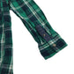 Primark shirt 6-7 years green with navy checked pattern cotton