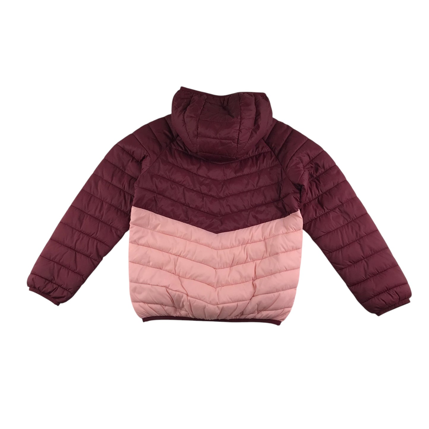 M&S jacket 9-10 years pink and burgundy light puffer