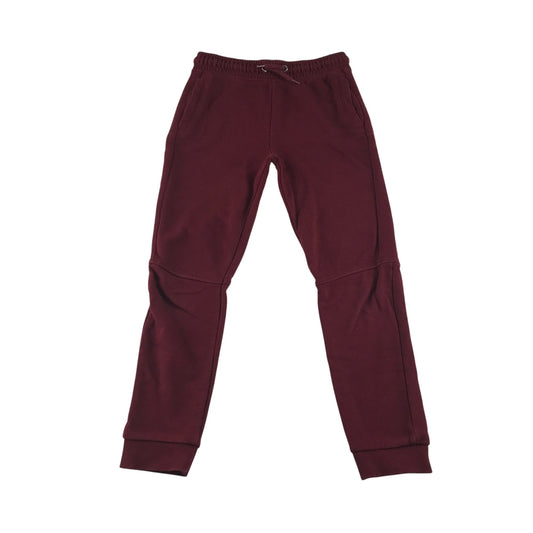 Tu joggers 7-8 years burgundy elasticated waistband
