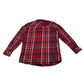 River Island shirt 11-12 years red and black checked pattern cotton