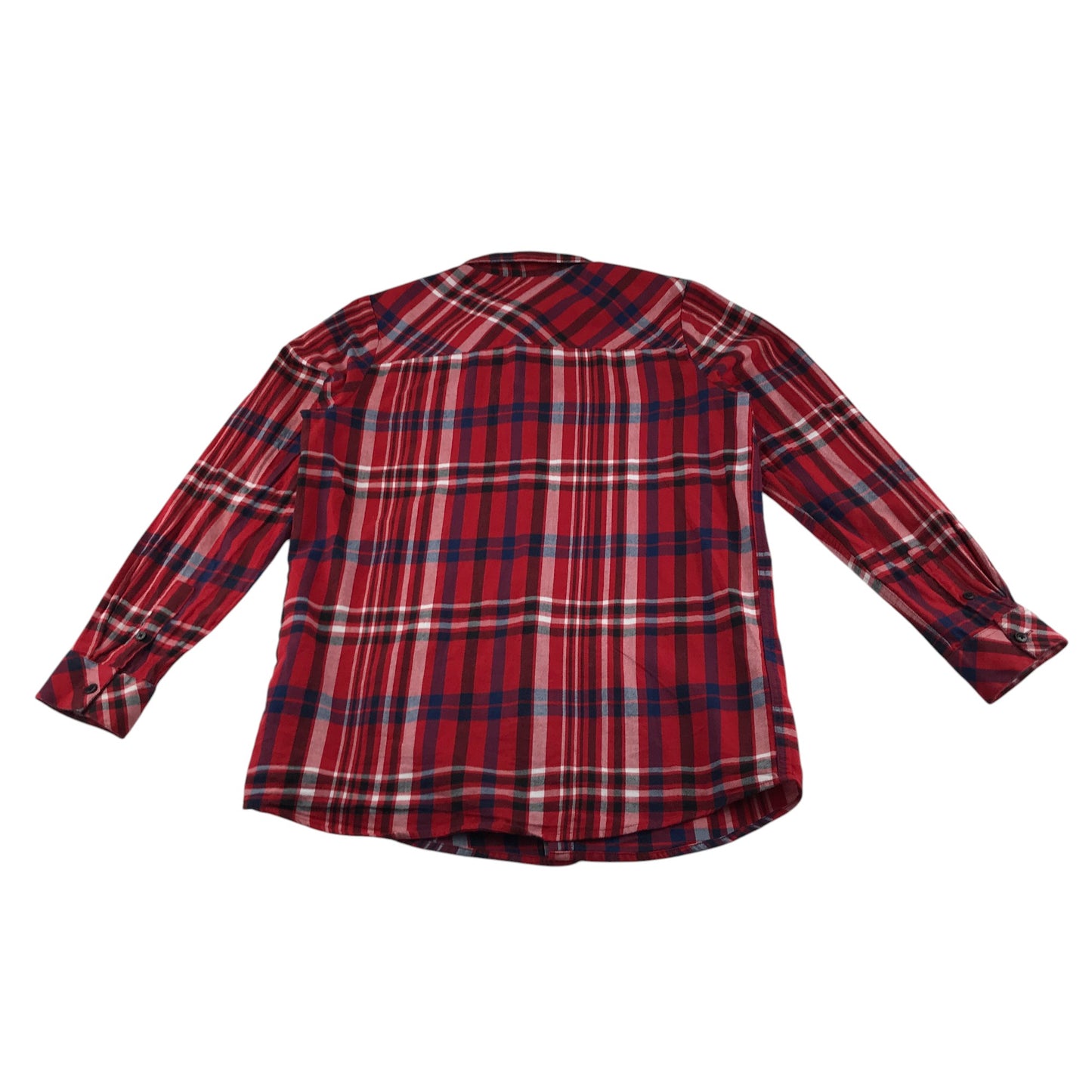 River Island shirt 11-12 years red and black checked pattern cotton