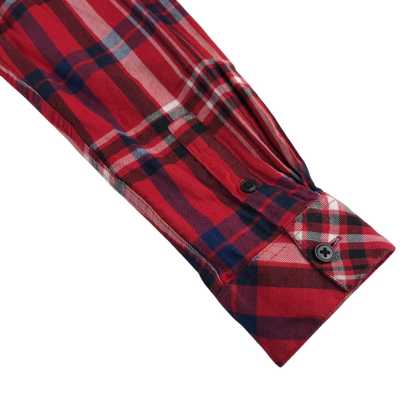 River Island shirt 11-12 years red and black checked pattern cotton