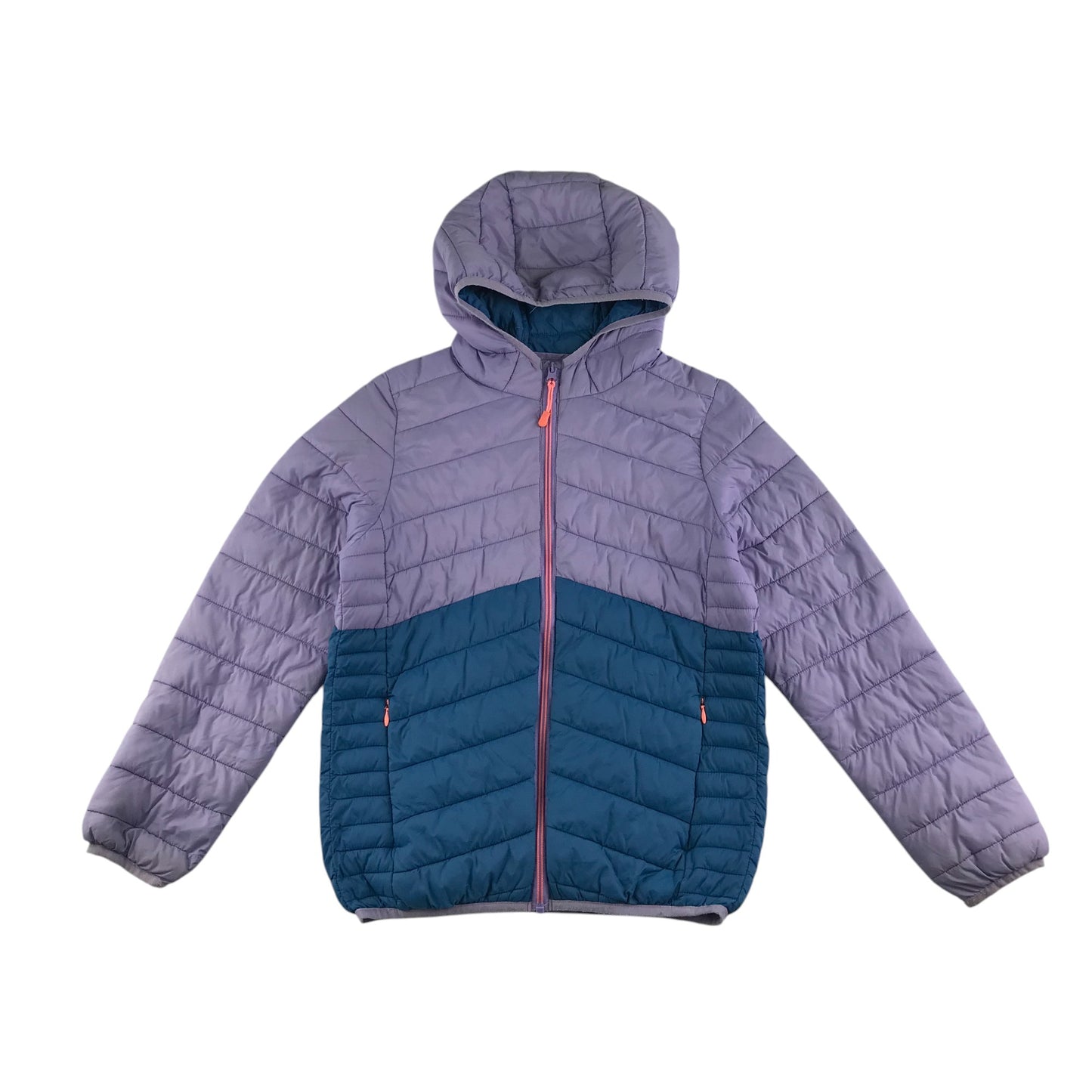 M&S jacket 11-12 years lilac and teal light puffer