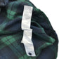 915 shirt 12-13 years green and navy checked pattern cotton
