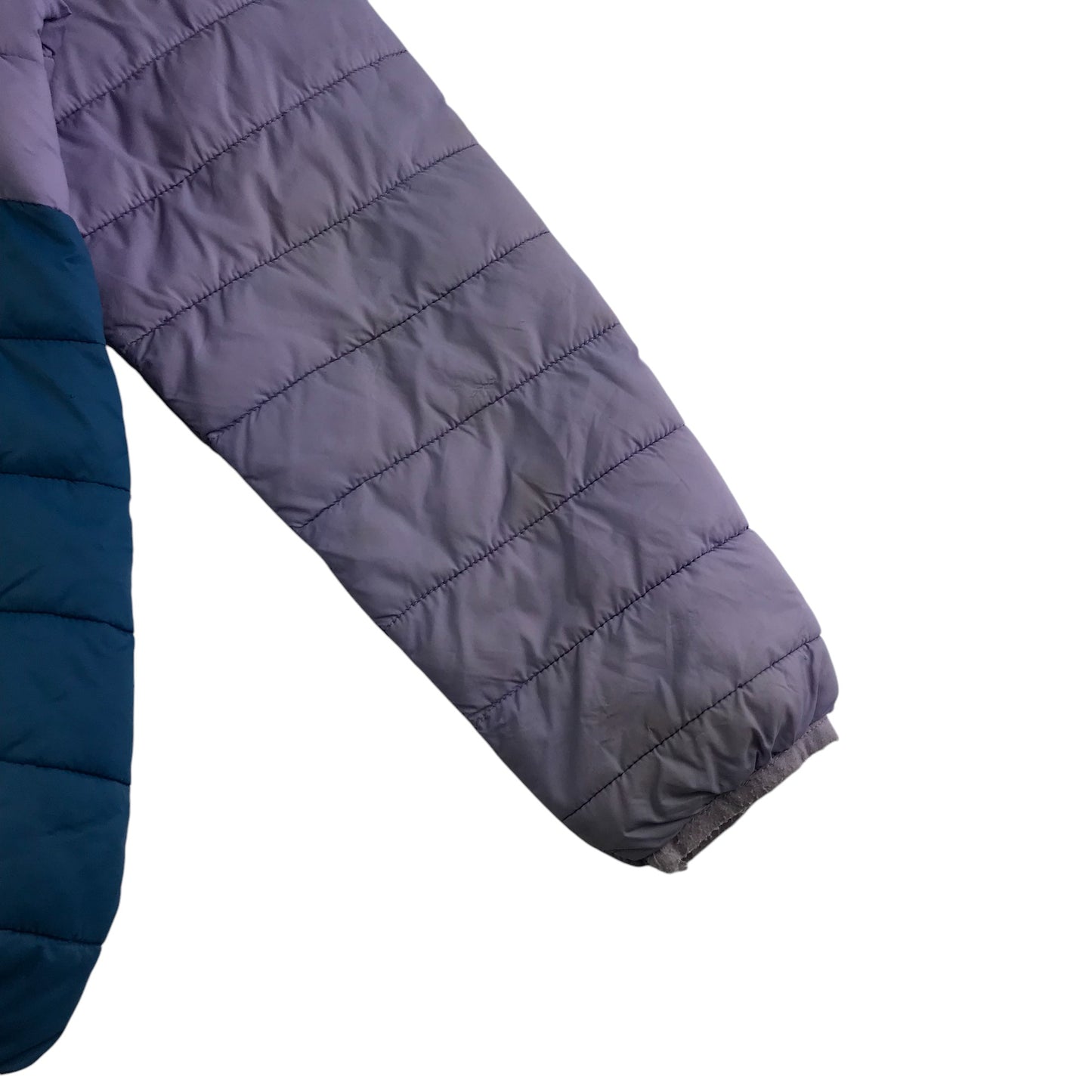 M&S jacket 11-12 years lilac and teal light puffer