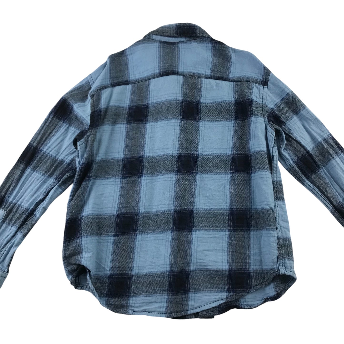 H&M Shirt 6-7 Years Blue Checked Button-Up