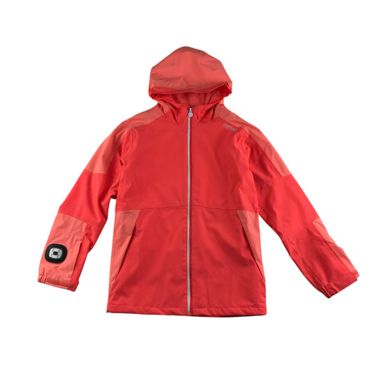 Regatta jacket 12-13 years neon orange with sleeve torch