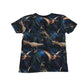Next t-shirt 7-8 years black galaxy dinosaur graphic print cotton
