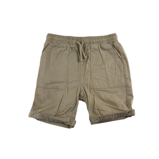 George shorts 4-5 years beige plain elasticated waist cotton