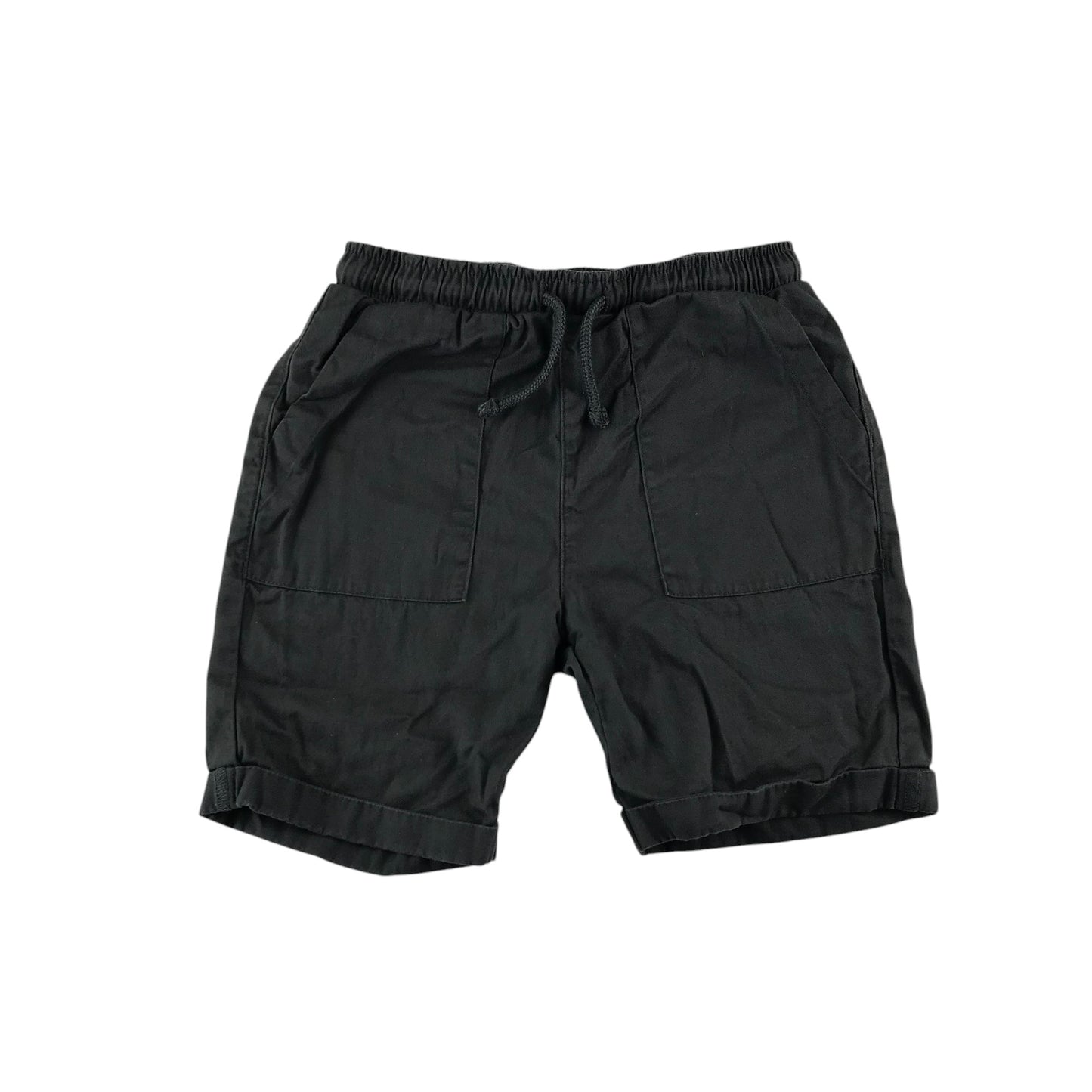 George shorts 4-5 years dark grey plain elasticated waist cotton