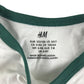 H&M t-shirt 7-8 years white with green sleeves cotton