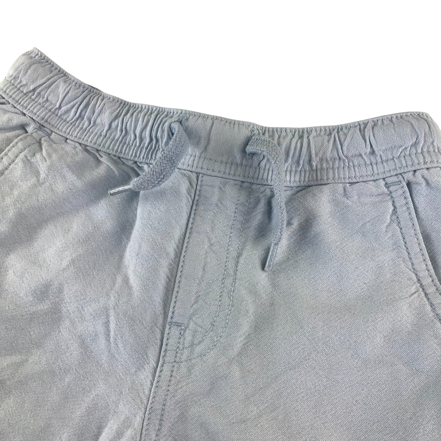 M&Co shorts 5-6 years light blue plain cotton