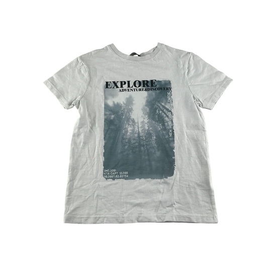 George t-shirt 7-8 years white graphic design cotton