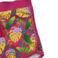George Shorts Age 7 Pink Cotton Leaf Pattern