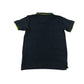 Tokyo Laundry polo-shirt 7-8 years navy with neon collar strip and logo