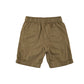 Nutmeg shorts 5-6 years light brown plain elasticated waist cotton