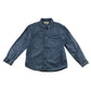 H&M Shirt 6-7 Years Blue denim Button-Up with Front Pockets Cotton