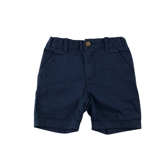 Carters shorts 5-6 years navy plain chino style