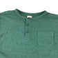 John Lewis t-shirt 8-9 years green plain long sleeve with front pocket