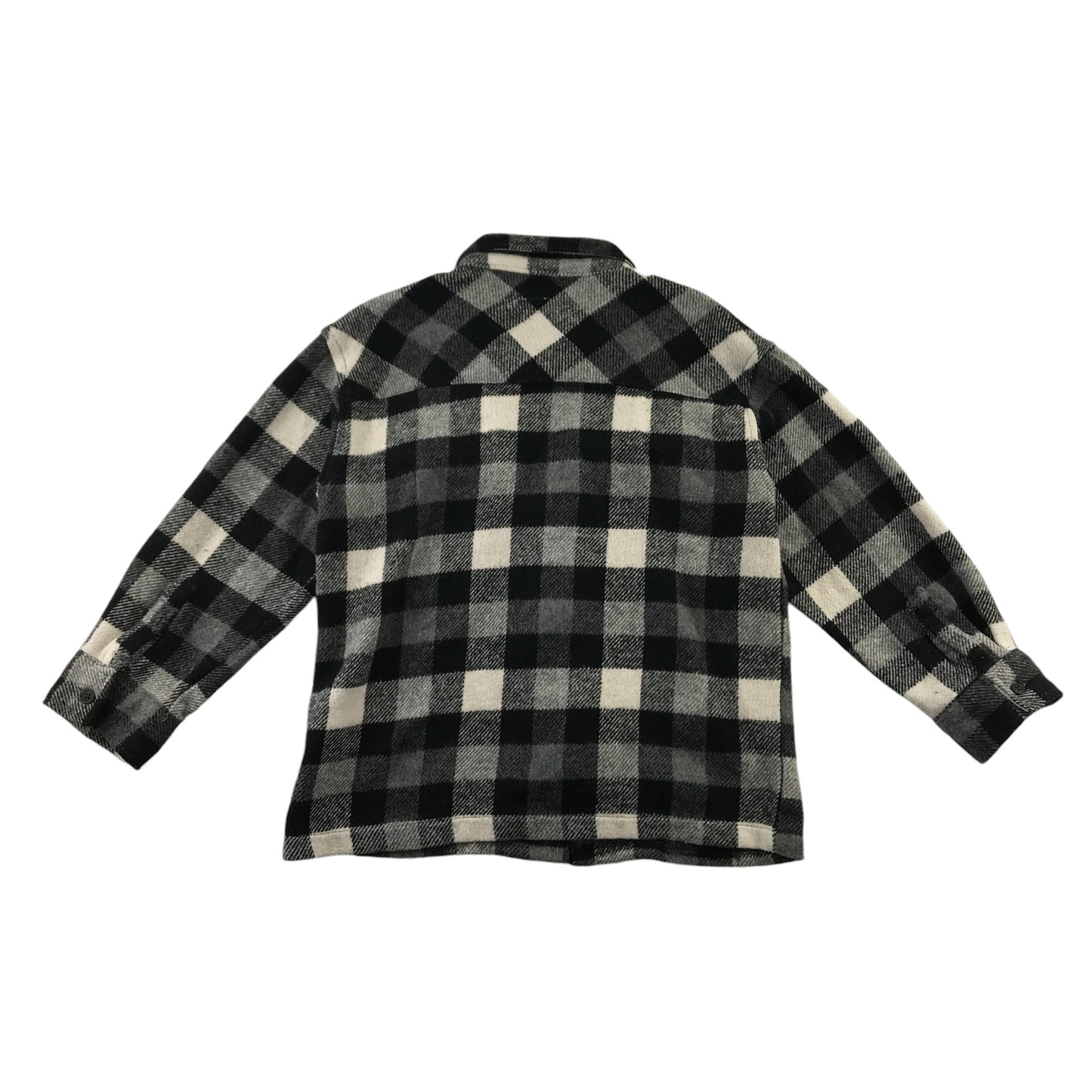 Zara Shirt 6-7 Years Black and White Checked with Front Pockets