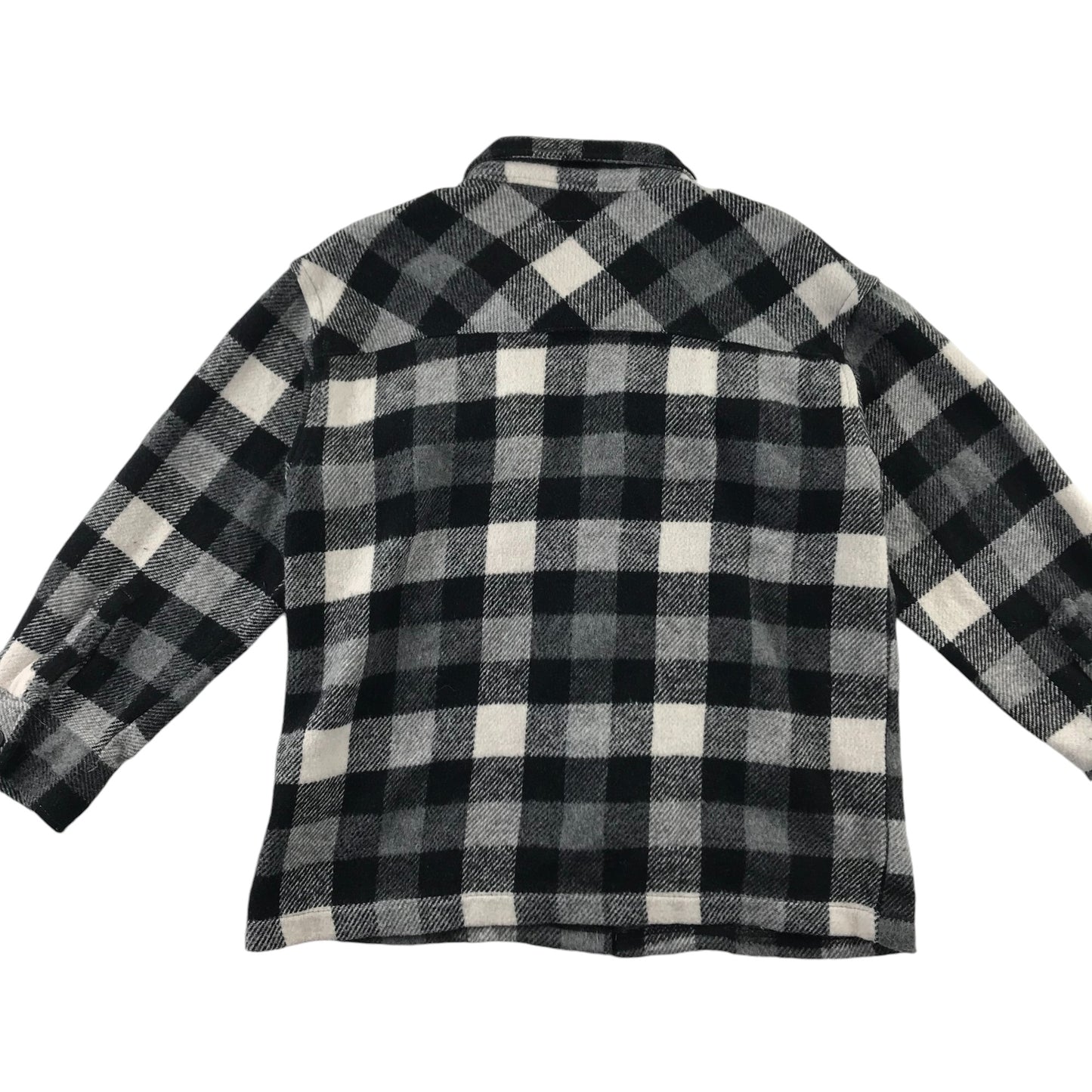 Zara Shirt 6-7 Years Black and White Checked with Front Pockets