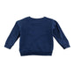 John Lewis sweater 4-5 years navy sequin circle design crewneck cotton
