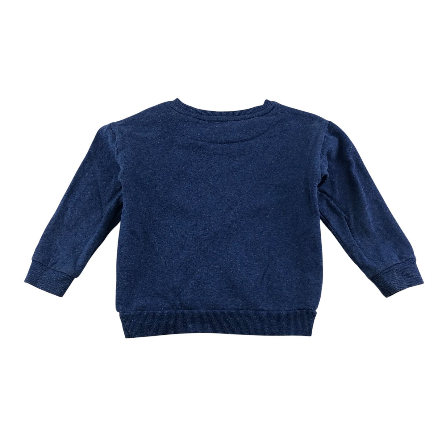 John Lewis sweater 4-5 years navy sequin circle design crewneck cotton