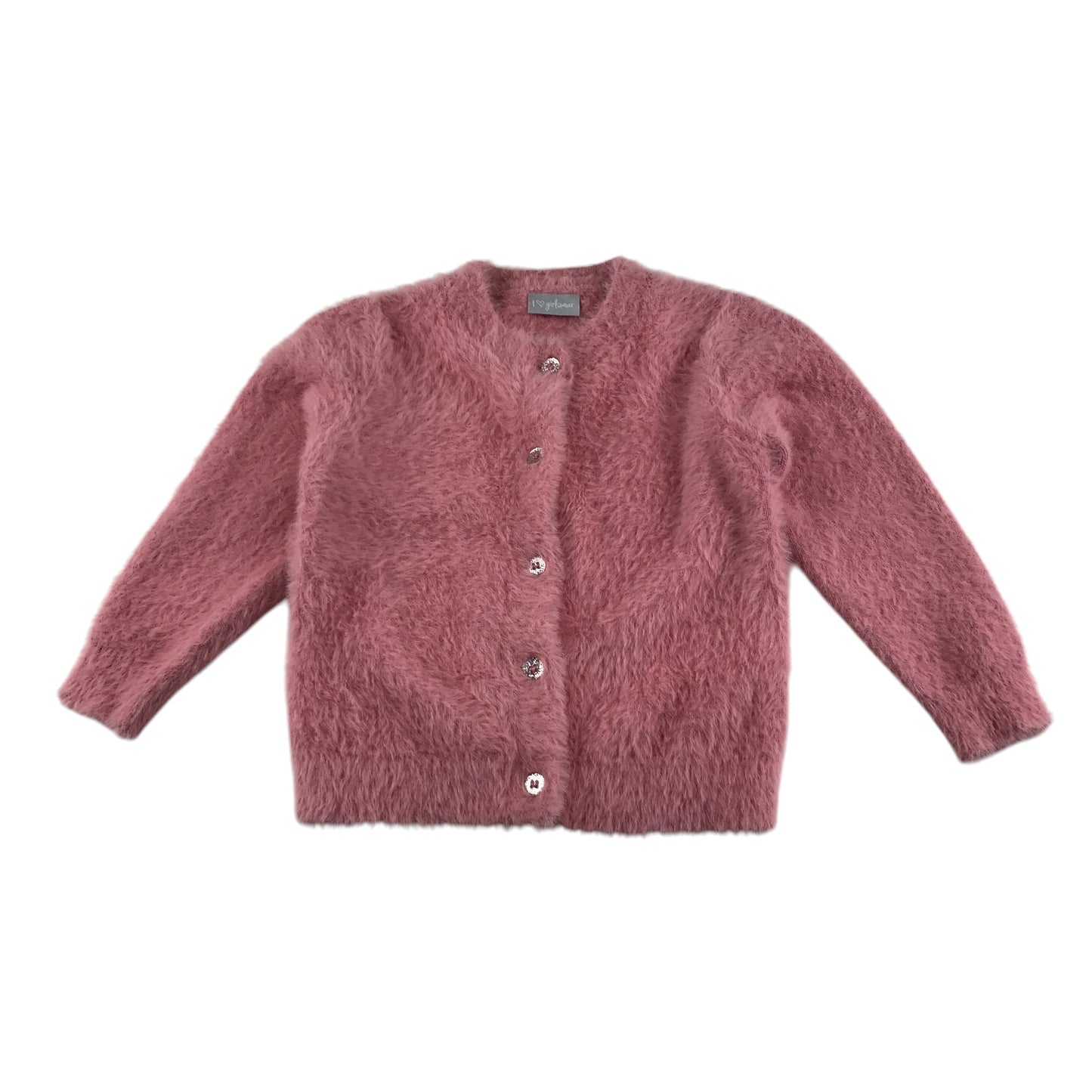 Matalan cardigan 4-5 years pink fluffy round neckline style