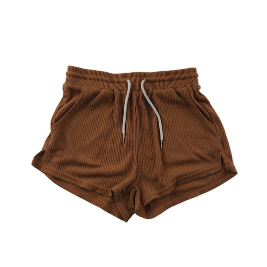 Shein Shorts Women XS Brown Light Jersey