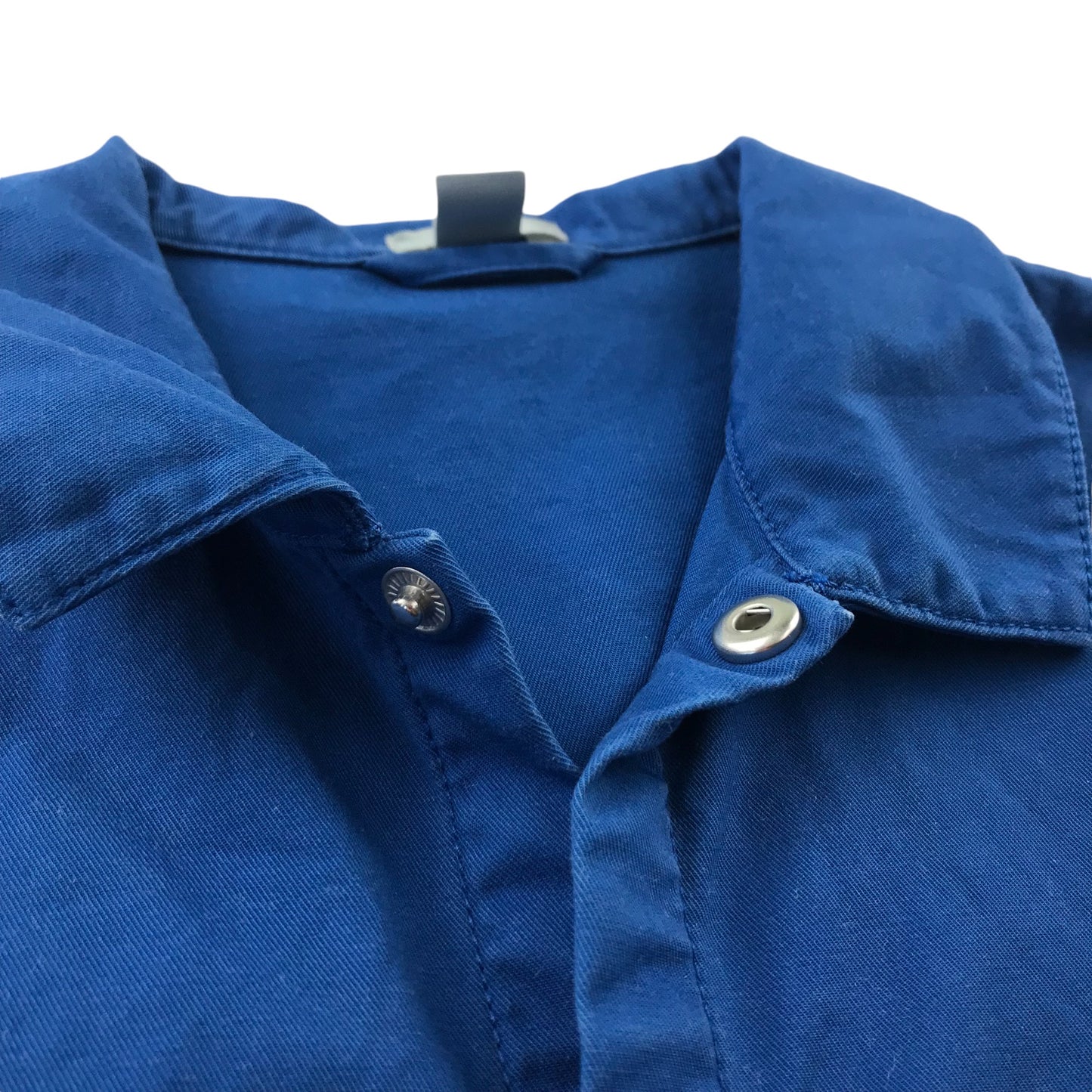 COS Shirt 7-8 Years Blue Plain Button-Up Cotton