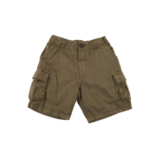 Next shorts 5-6 years light brown plain cargo style cotton