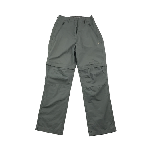 Craghoppers Grey 2-in-1 Outdoorsy Trousers Women's Size 8