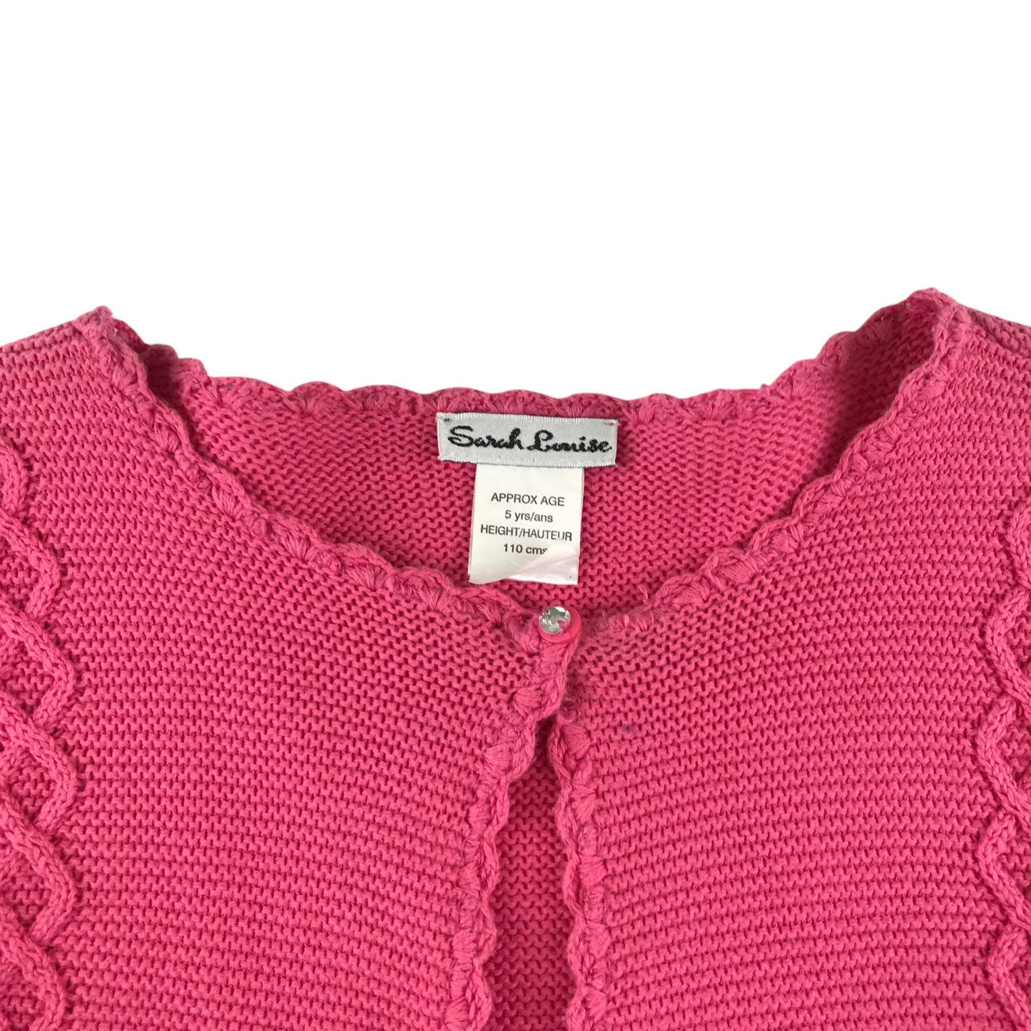 Sarah Louise cardigan 4-5 years pink event bolero cardigan knitwear cotton