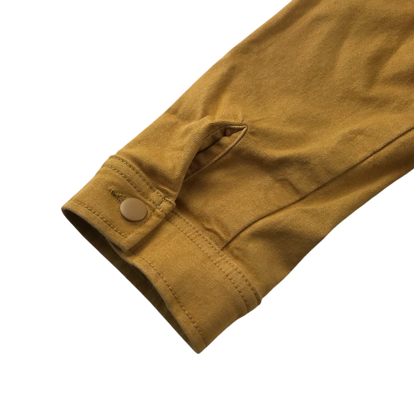 H&M Shirt 7-8 Years Yellow Mustard Plain With Front Pocket shacket