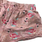 Zara Shorts Age 11 Pink Cotton Flamingo Pattern