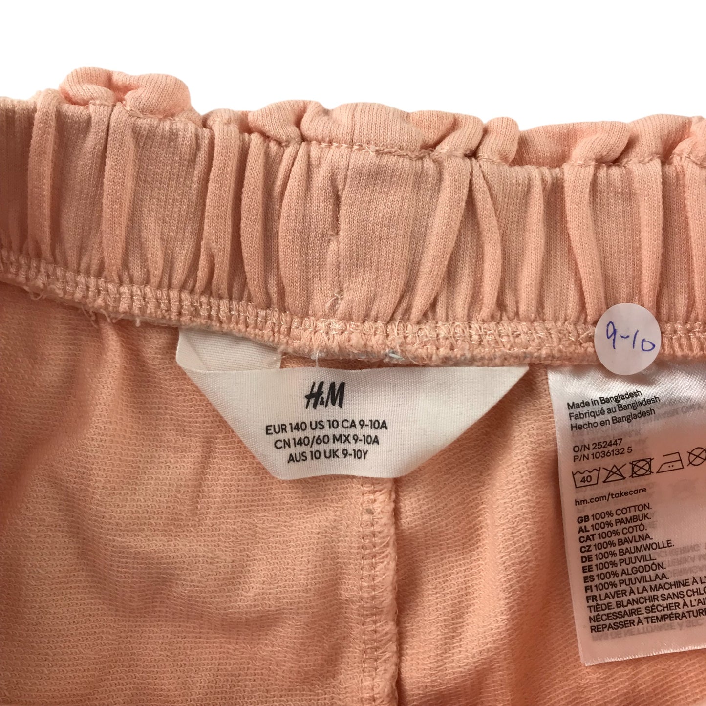 H&M Shorts Age 9 Peachy orange Cotton