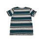 Primark t-shirt 8-9 years blue and grey stripy pattern design