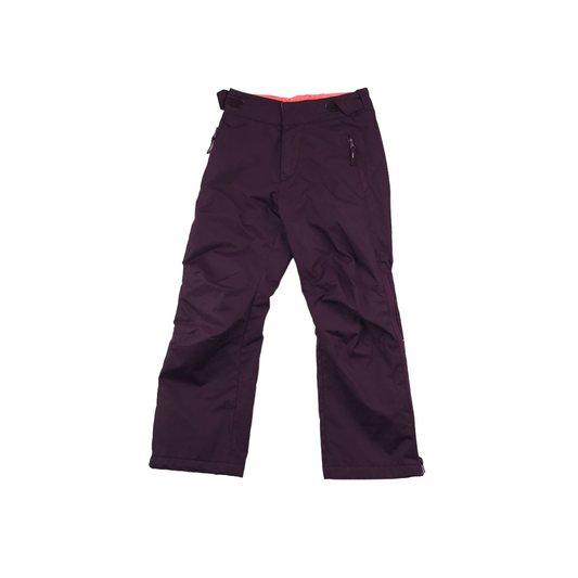 Inovik Dark Purple High Waist Light Snow Trousers Age 5-6